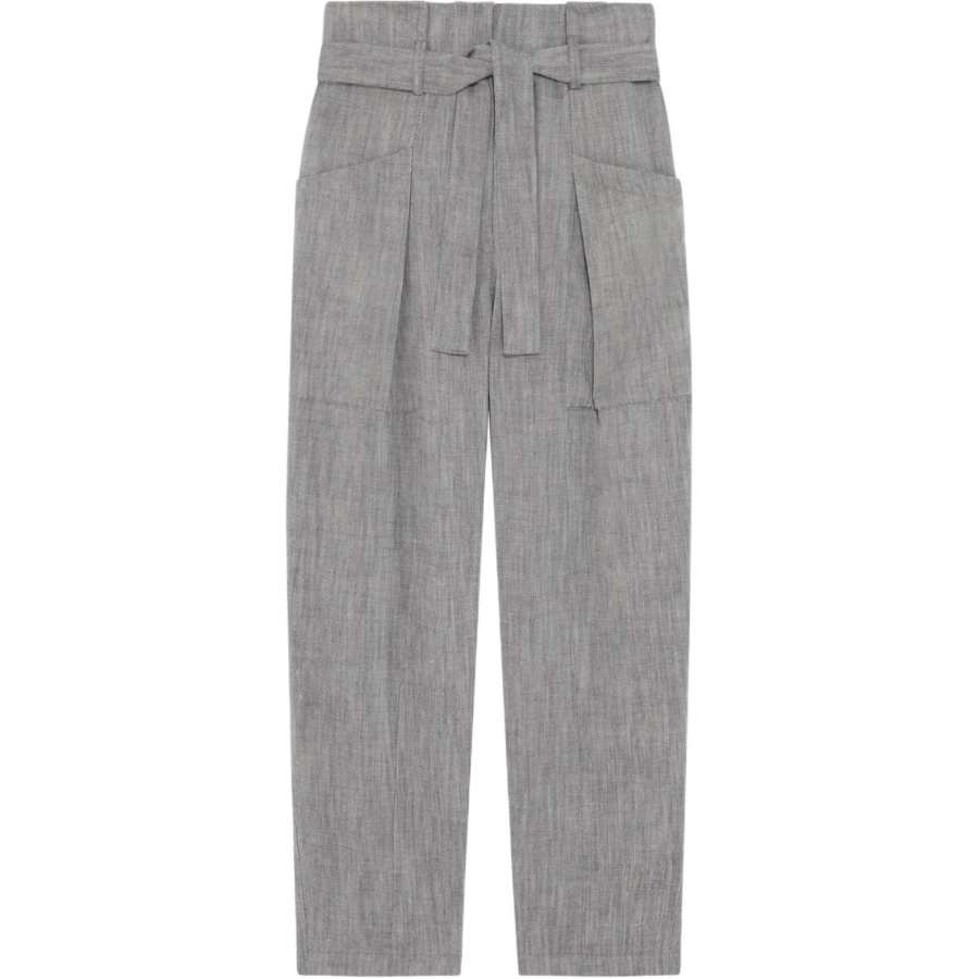 IRO NIGHT Casual Pants Women's Gray Moderate Tapered Pants