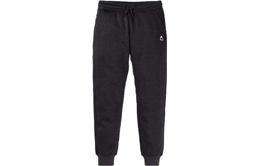 BURTON Solid Color Casual Elastic Lace Up Fleece Lined Thermal Knitted Sweatpants Women's