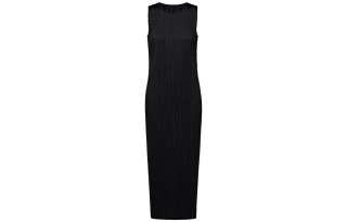 ISSEY MIYAKE Sleeveless Dress Women's Black