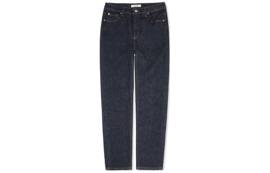 GUESS Jeans Women's Black Moderate Straight Fit Pants