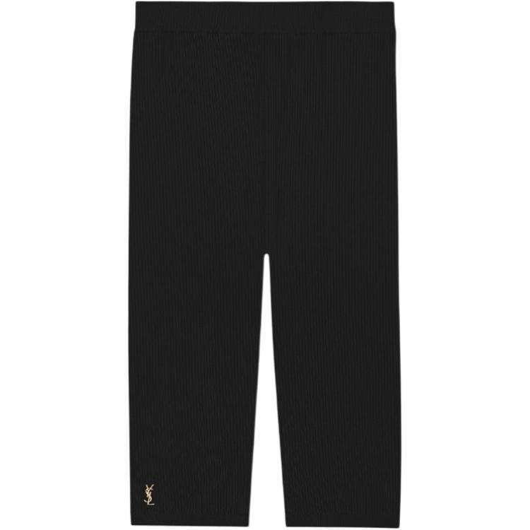 SAINT LAURENT 【Previous Season】ribbed knit rider shorts