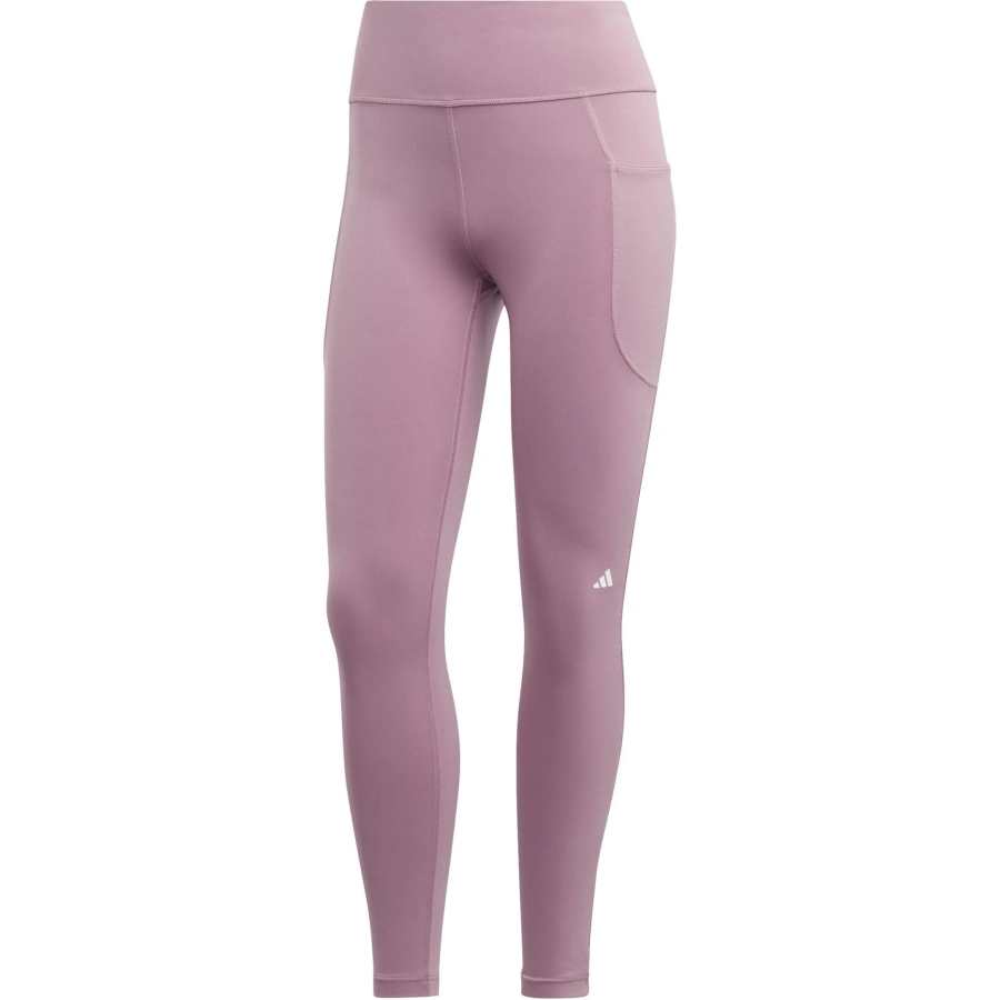 Adidas Adidas Knitted Sweatpants Women's Rose Red Moderate Slim Fit Pants