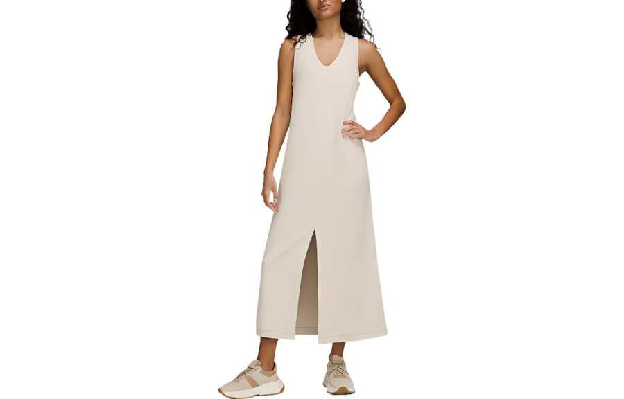 Lululemon Sleeveless Dresses Women's V Neck Thin Long