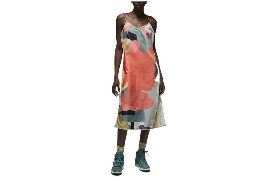 Jordan Jordan x Bephies Beauty Supply "Orange" slip dress