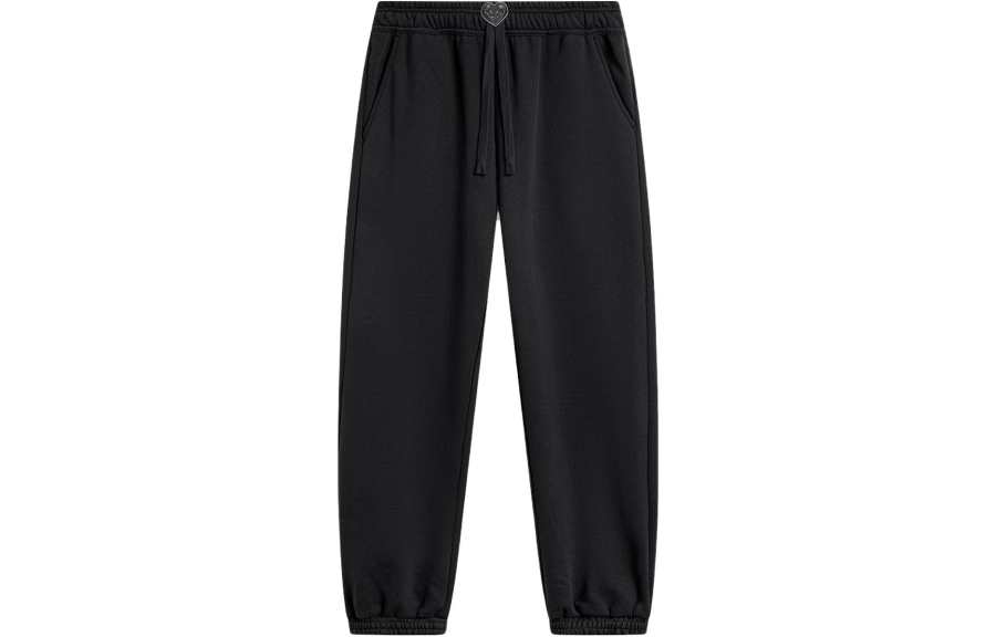 Li-Ning Li Ning x YINGXIONGLIANMENGPOLUO,LIANMINGKUAN Sports Life Collection Knitted Sweatpants Women's Black