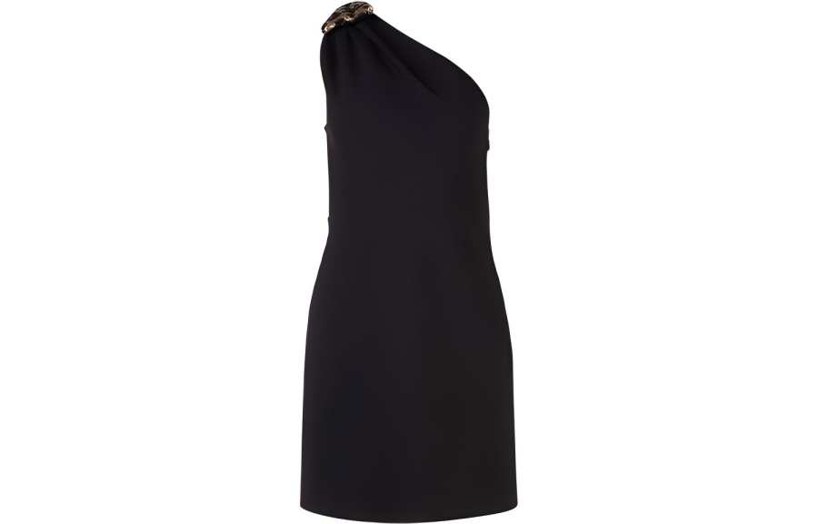 MIU MIU Sleeveless Dresses Women's Black Asymmetrical Collar Moderate