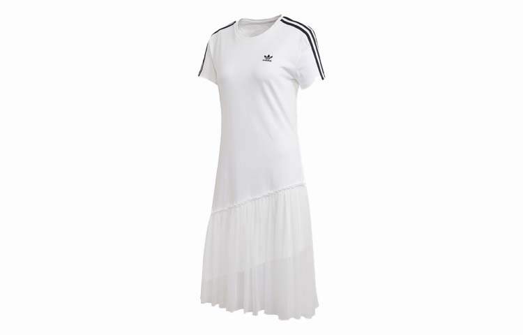 Adidas Originals Short Sleeved Dress Women's White