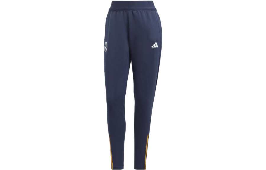 Adidas Adidas Real Madrid Knitted Sweatpants Women's Ink Blue Moderate Slim Fit Pants