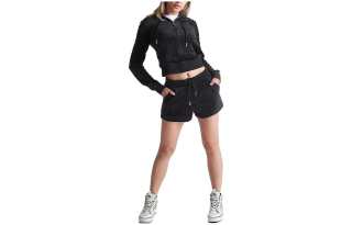 Juicy Couture Casual Shorts Women's Black Moderate