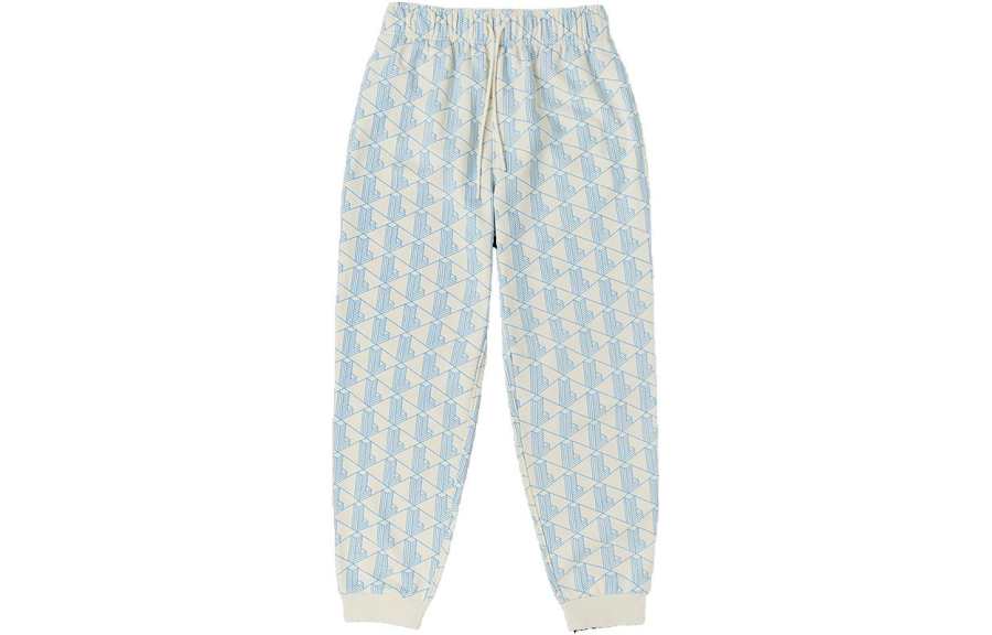 LACOSTE Knitted Sweatpants Women's White Moderate Other
