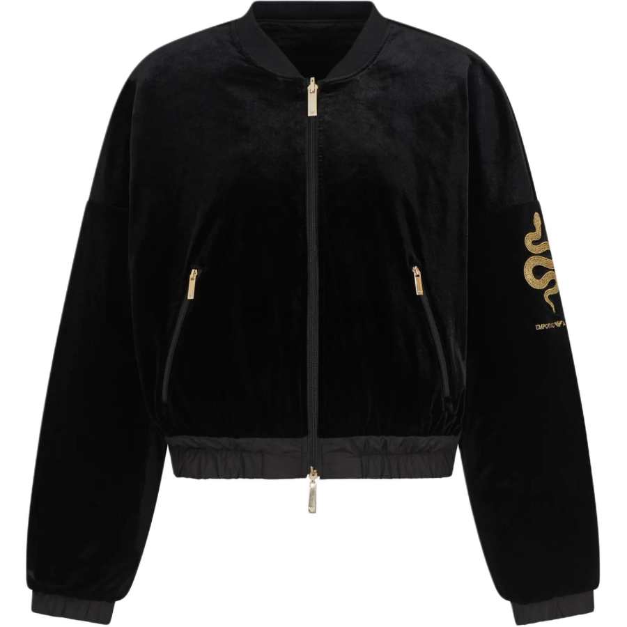 EMPORIO ARMANI SS25 Puffer Jacket Women's Black