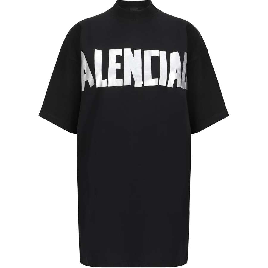 Balenciaga FW23 Short Sleeved Dress Women's Black