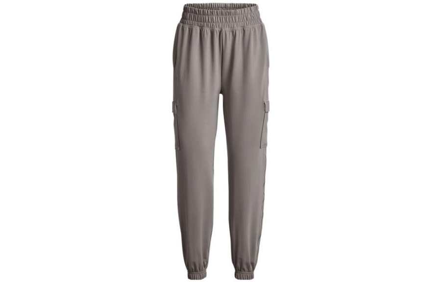 Under Armour Meridian Knitted Sweatpants Women's Gray Moderate Cuffed Pants