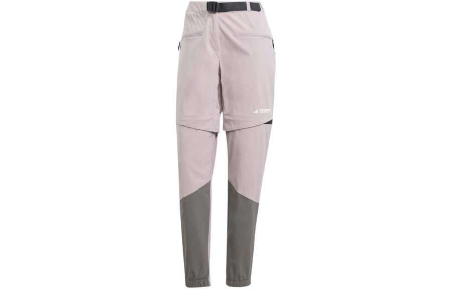 Adidas Adidas Terrex Utilitas Hiking Zip off Tracksuit Bottoms Woven Sweatpants Women's Purple