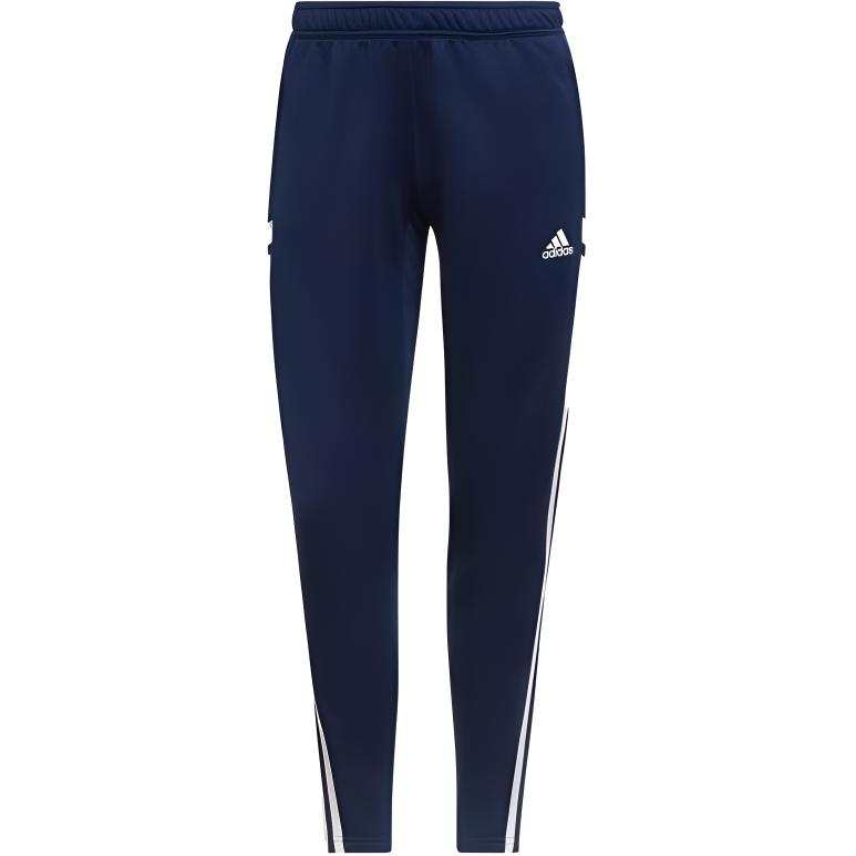Adidas Adidas Knitted Sweatpants Women's Marine Blue/White Moderate Straight Fit Pants