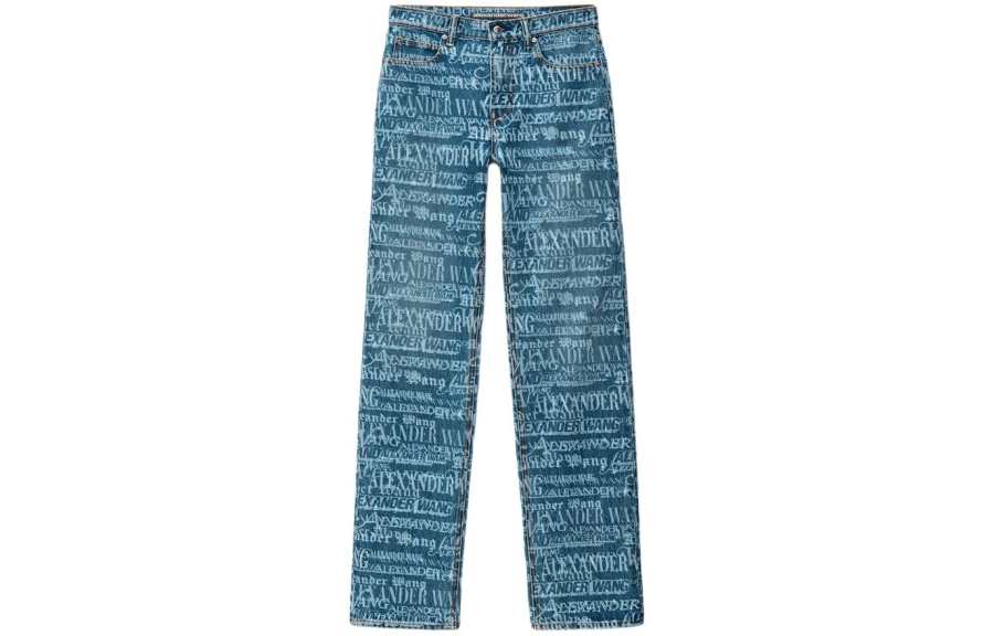 Alexander Wang Ez Mid-Waisted Straight-Leg Jeans