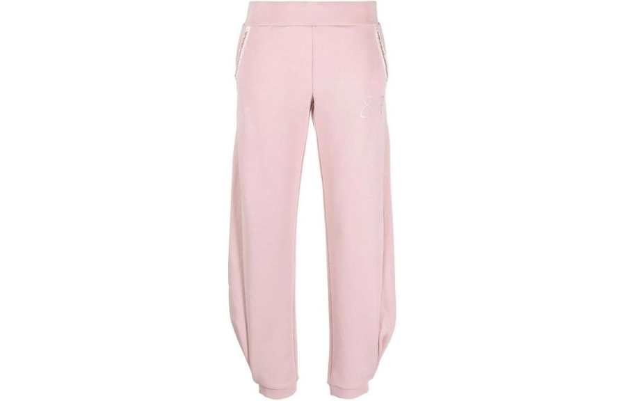 EMPORIO ARMANI Knitted Sweatpants Women's Pink