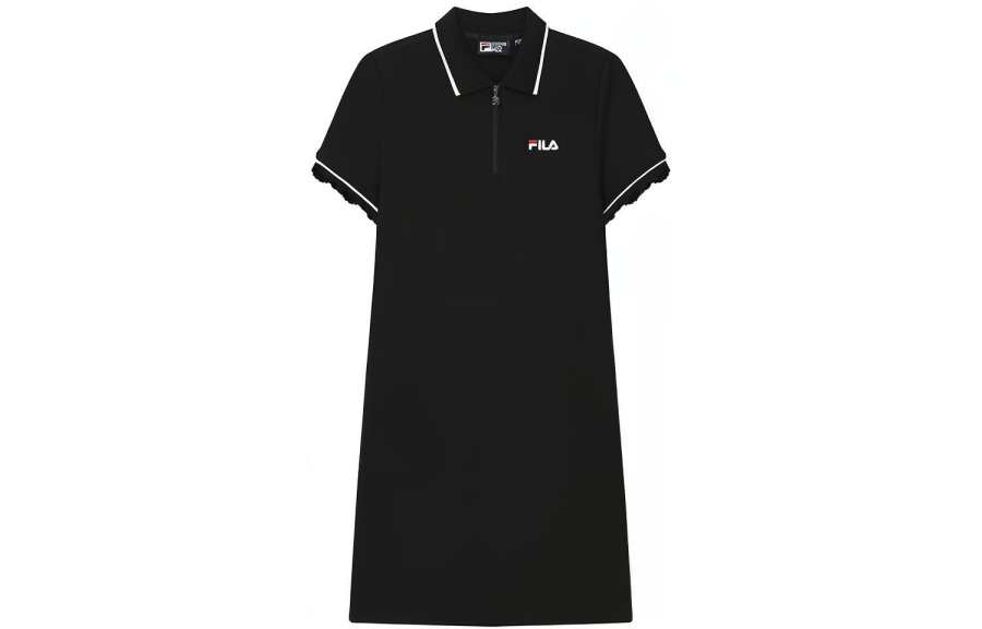 FILA Short Sleeved Dress Women's Jet Black