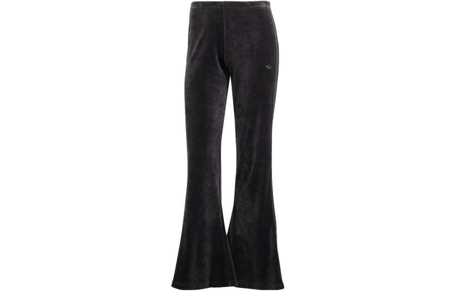 adidas originals 3-Stripes Velvet Flared Trousers Black
