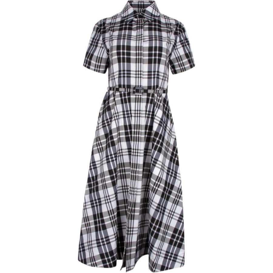 DIOR SS23 Short Sleeved Dress Women's Black White
