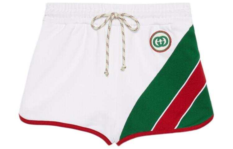 GUCCI 【Previous Season】Web-stripe jersey shorts