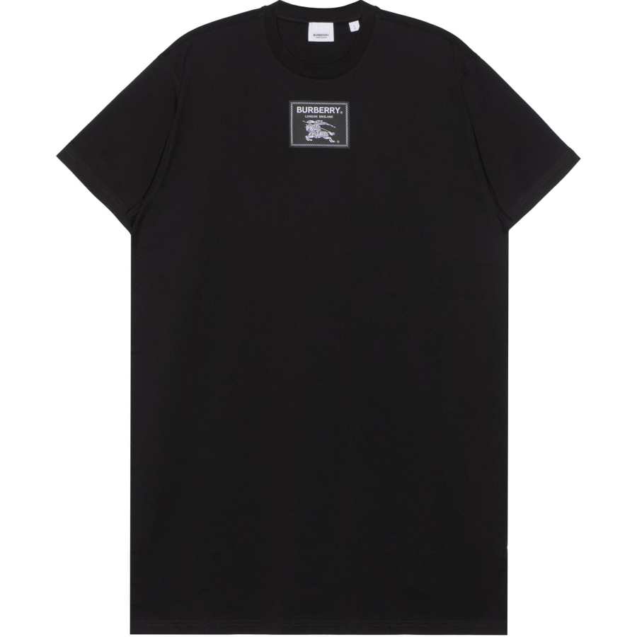 Burberry Crewneck Logo Patch Dress
