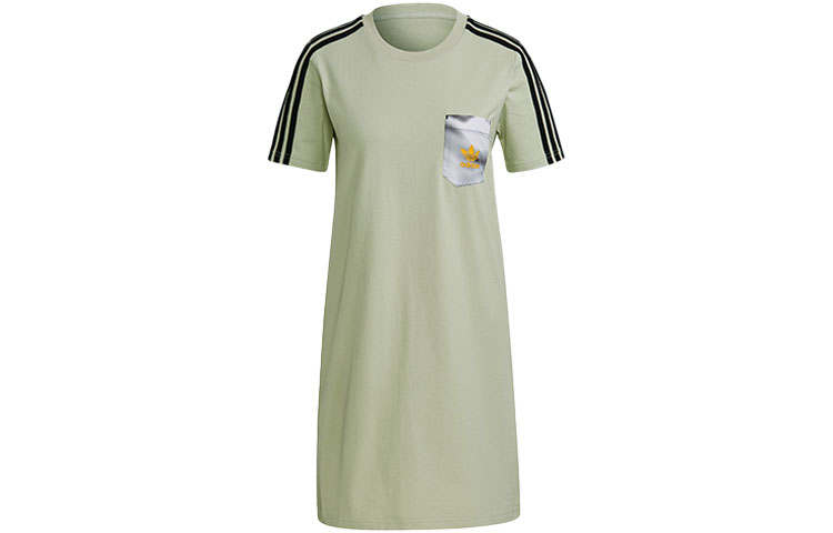 Adidas Originals Short Sleeved Dress Women's Green