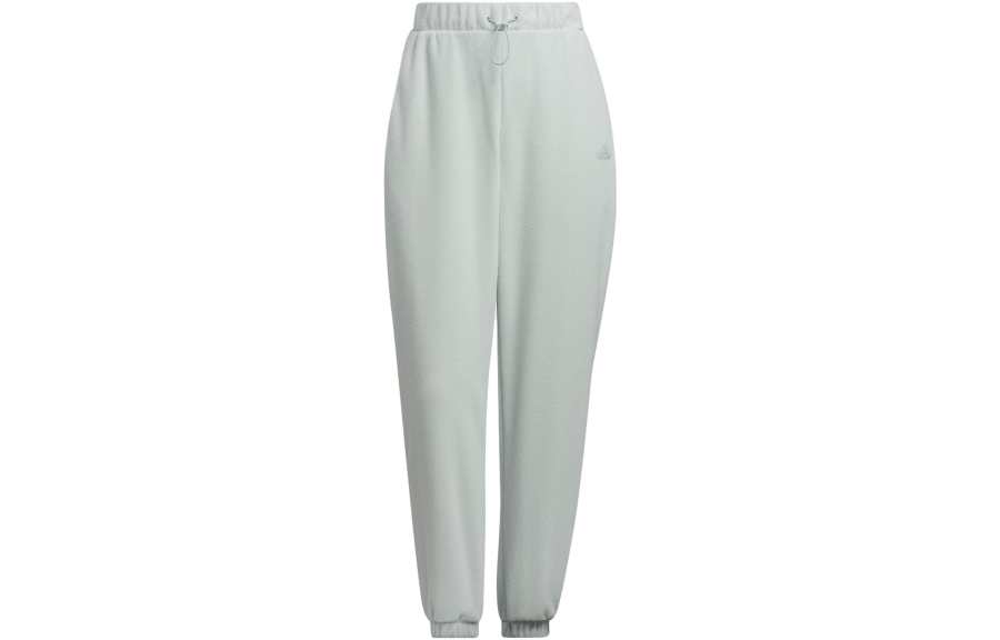 Adidas Adidas CITY ESCAPE Knitted Sweatpants Women's Silver Gray Moderate Cuffed Pants