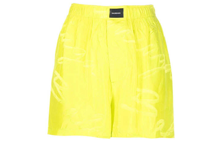 Balenciaga Casual Shorts Women's Yellow Moderate
