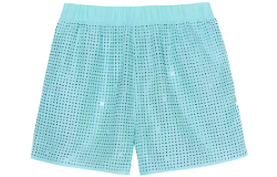 Self-portrait Self portrait Shorts Women's Mint Green