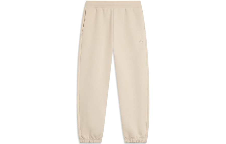 Li-Ning Li Ning Sports Lifestyle Collection China Culture Collection Knitted Sweatpants Women's Dusty Khaki