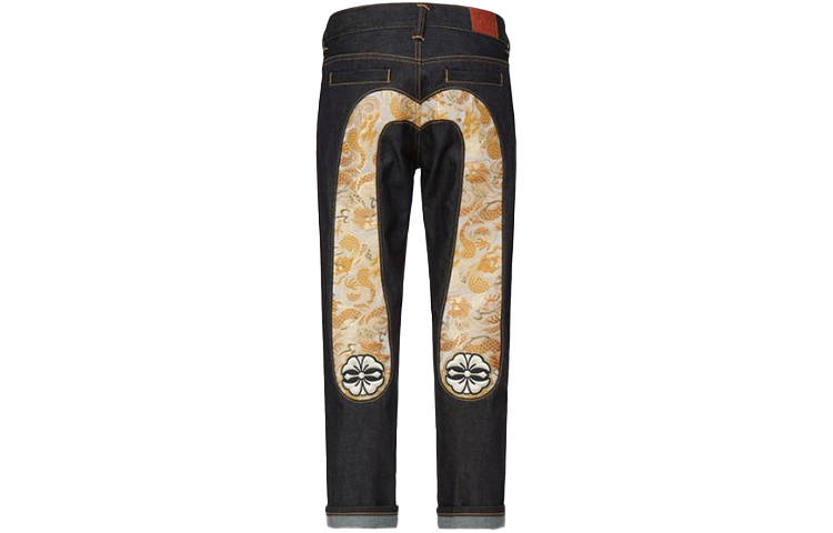 EVISU Jeans Women's Denim Blue Moderate Tapered Pants