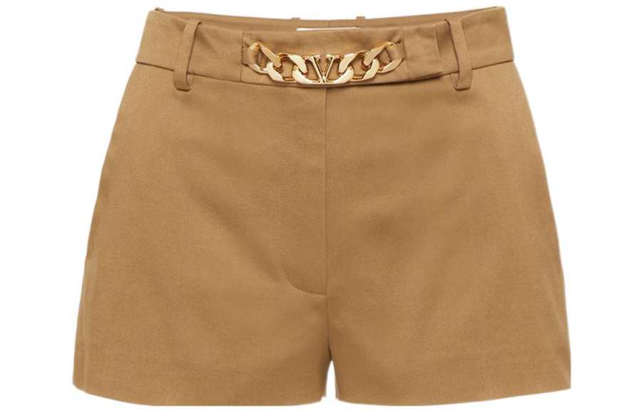 Valentino FW22 Casual Shorts Women's Brown