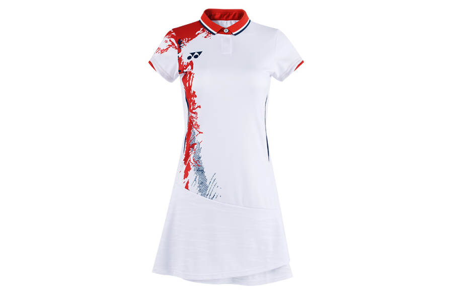 YONEX Short Sleeved Dresses Women's White Moderate Short