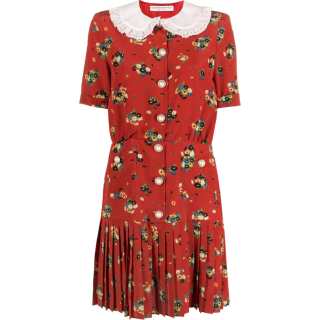 Alessandra Rich Floral print Silk Minidress