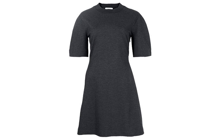 Alexander McQueen FW21 Short Sleeved Dress Women's Dark Gray