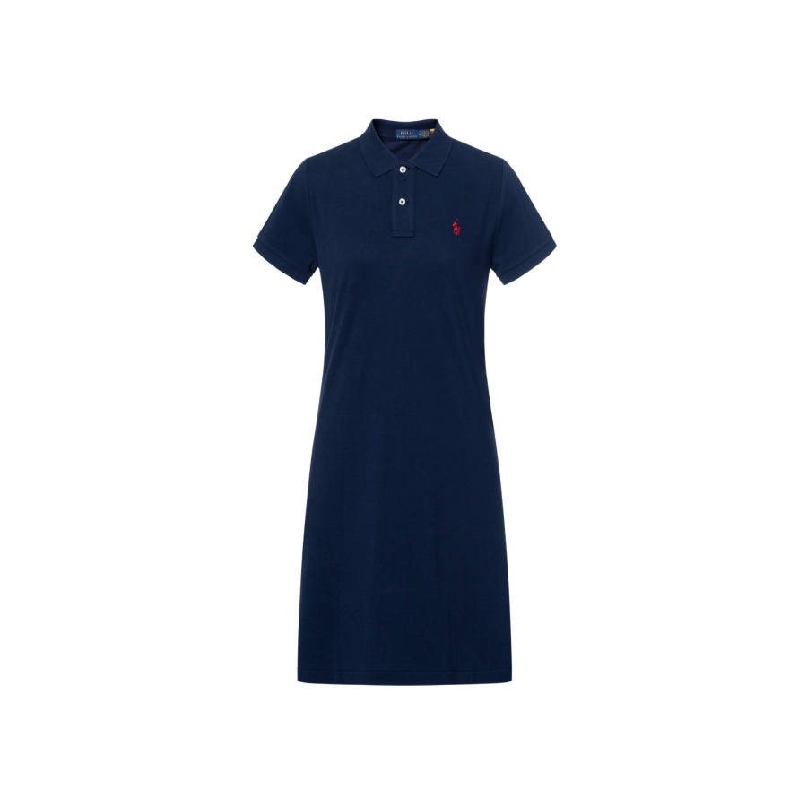 Polo Ralph Lauren SS20 Short Sleeved Dress Straight Fit Version Women's Dark Blue