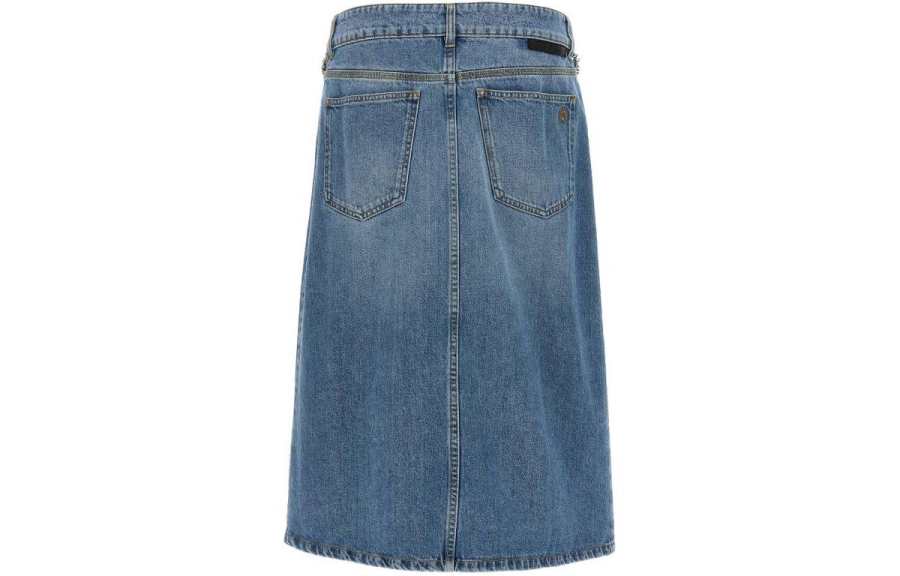 Stella McCartney Stella McCartney Front Slit Denim Skirt