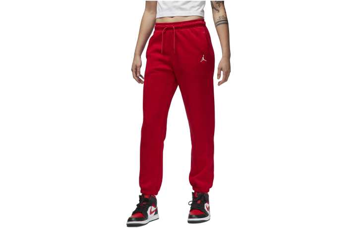 Jordan Jordan Brooklyn Knitted Sweatpants Women's Red Moderate Cuffed Pants