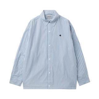 Carhartt WIP Shirts Men's Blue Lapel Moderate Other