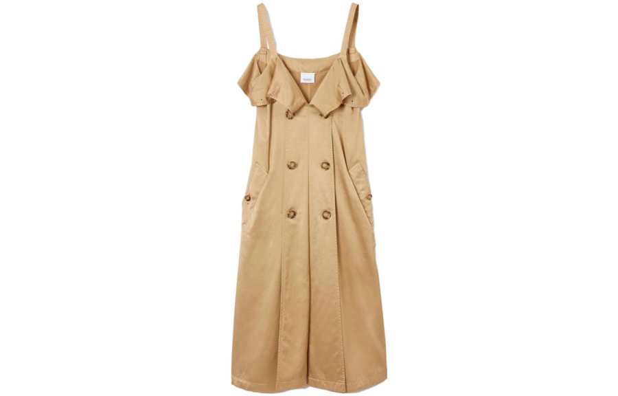Burberry 【Previous Season】sleeveless cotton-blend trench dress