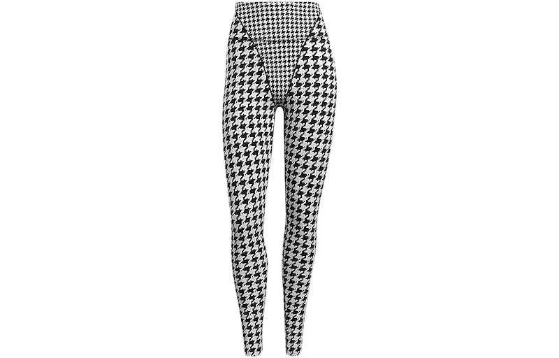 Adidas Adidas Ivy Park Halls Of Ivy 3 Stripes Seam Tights Clear Grey/Black