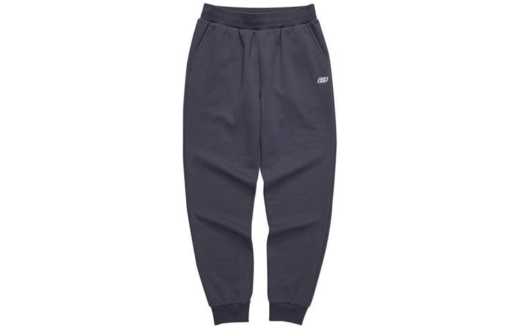 Skechers Knitted Sweatpants Women's Black Gray/01N5 Thickened Cuffed Pants