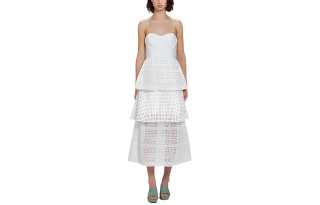 Self-portrait Self portrait FW22 Slip Dress Women's White