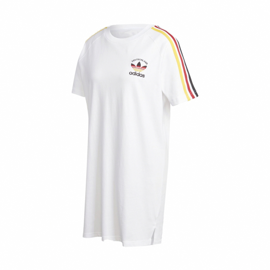 Adidas Originals Euro Cup Dress Short Sleeved Dress Women's White