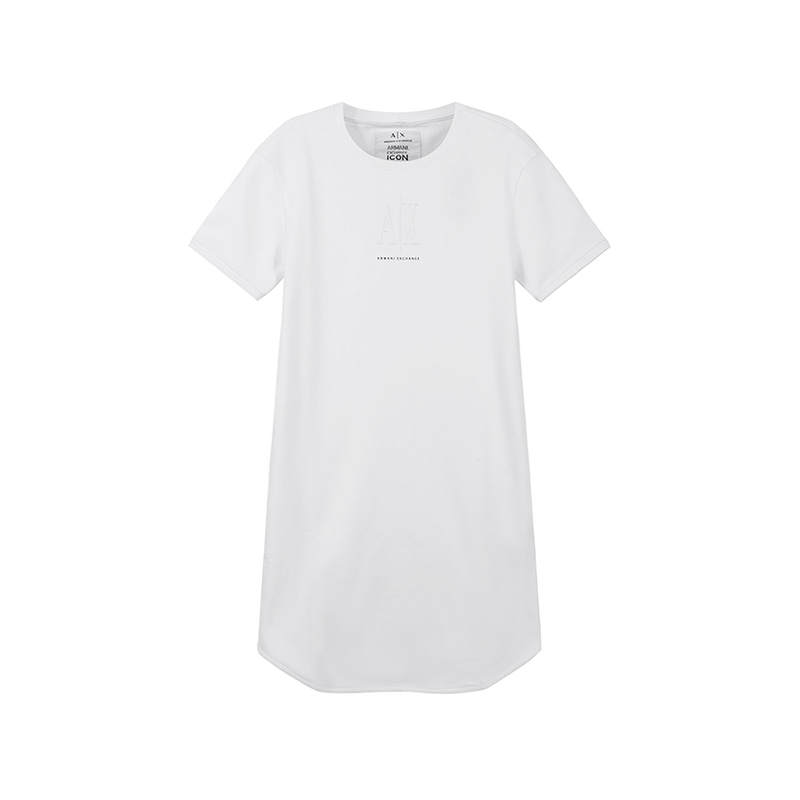 ARMANI EXCHANGE ARMANI EXCHANGEAE FW24 Short Sleeved Dress Women's White