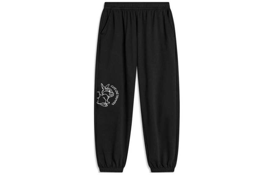 Li-Ning Li Ning x Disney Knitted Sweatpants Women's Black