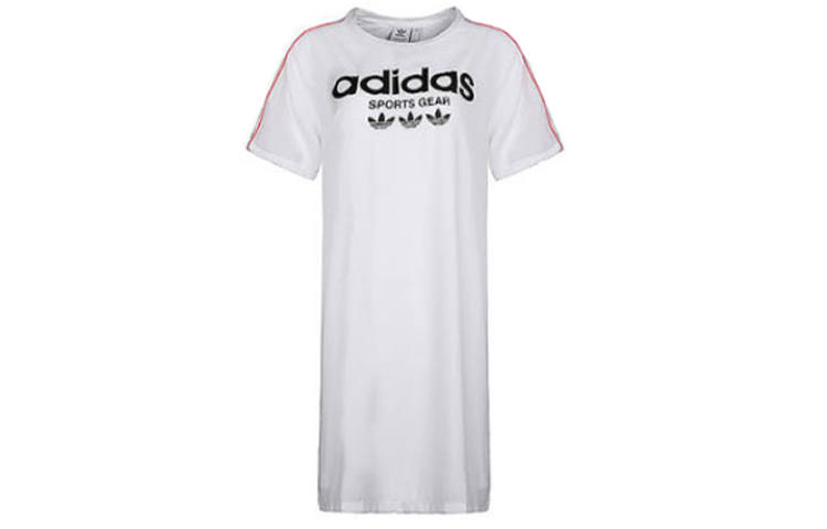 Adidas Originals Short Sleeved Dress Women's White