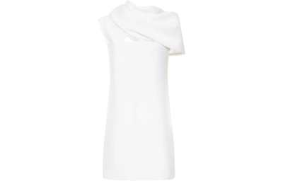 Ferragamo Hooded Draped Mini Dress