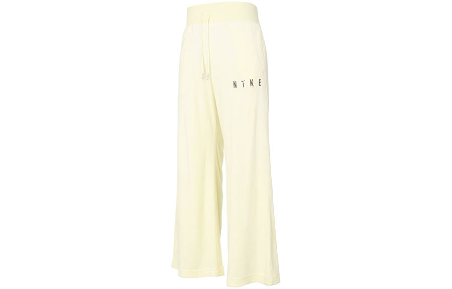 Nike Nike Women'ss Letter Print Straight-Leg Pants 'Light Khaki'